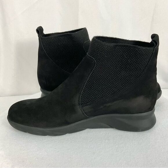 Mephisto Cyrene Black Boots Nubuck Leather Slip-On Sz 8 NEW Comfort - Picture 6 of 11